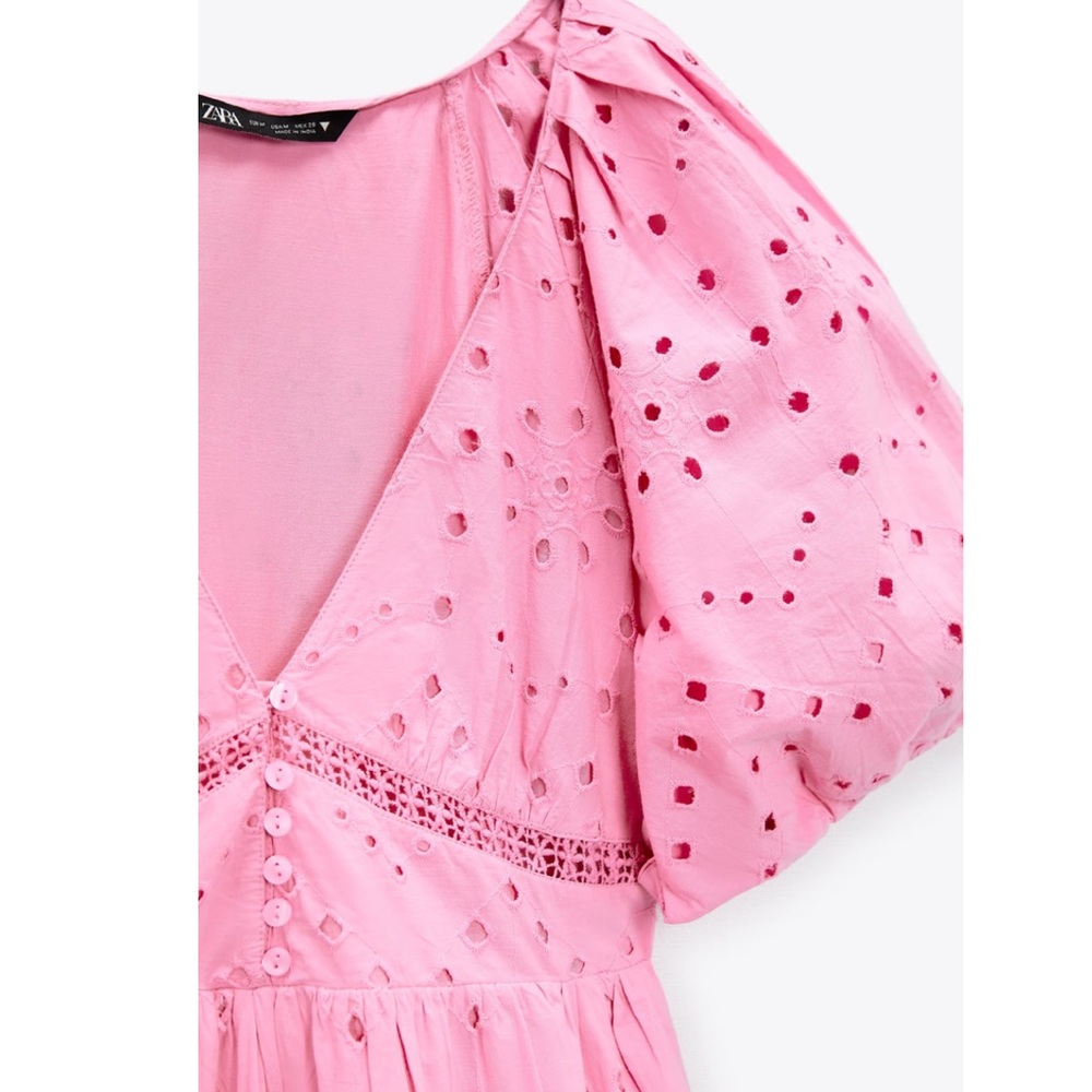Zara open work embroidered dress - Picture 13 of 13